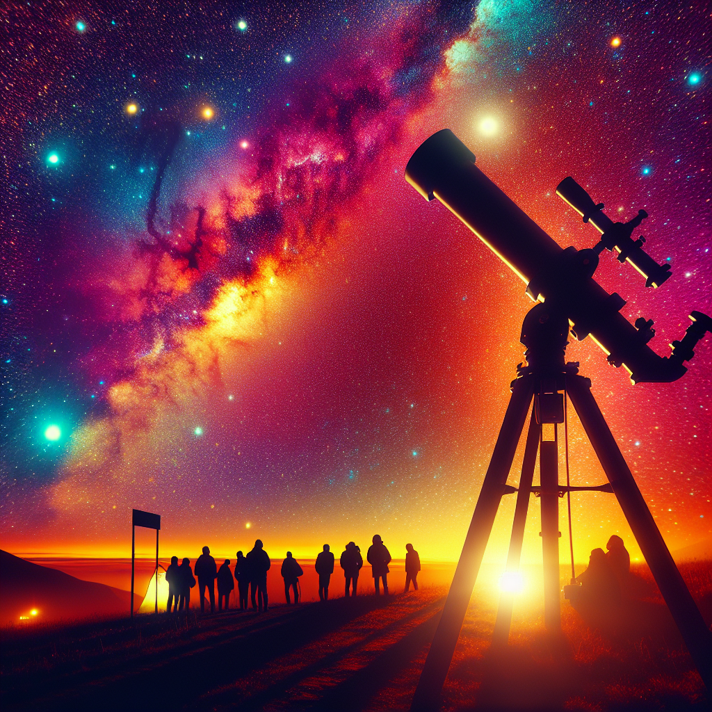 Go stargazing with a telescope