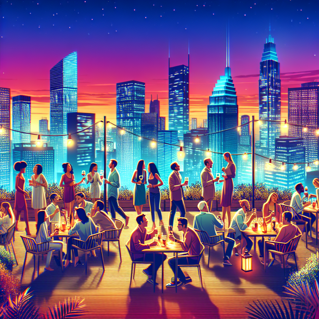 Attend a rooftop party or event