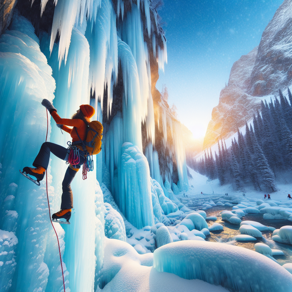 Try ice climbing on a frozen waterfall