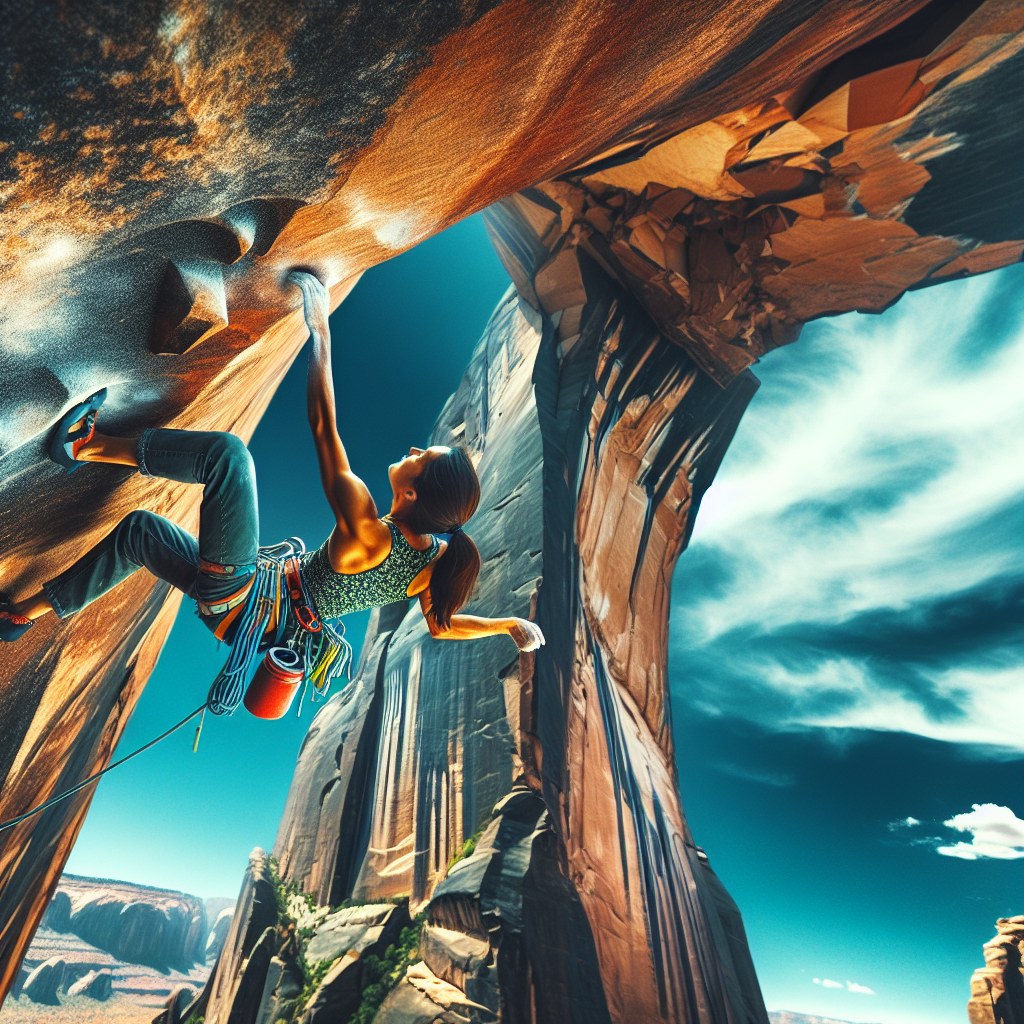 Go free solo rock climbing