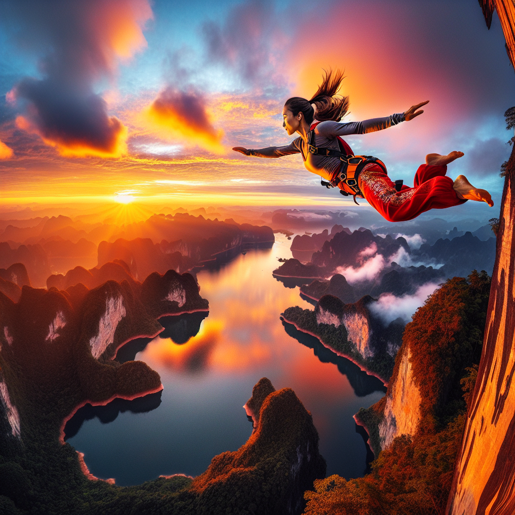Try BASE jumping from a cliff
