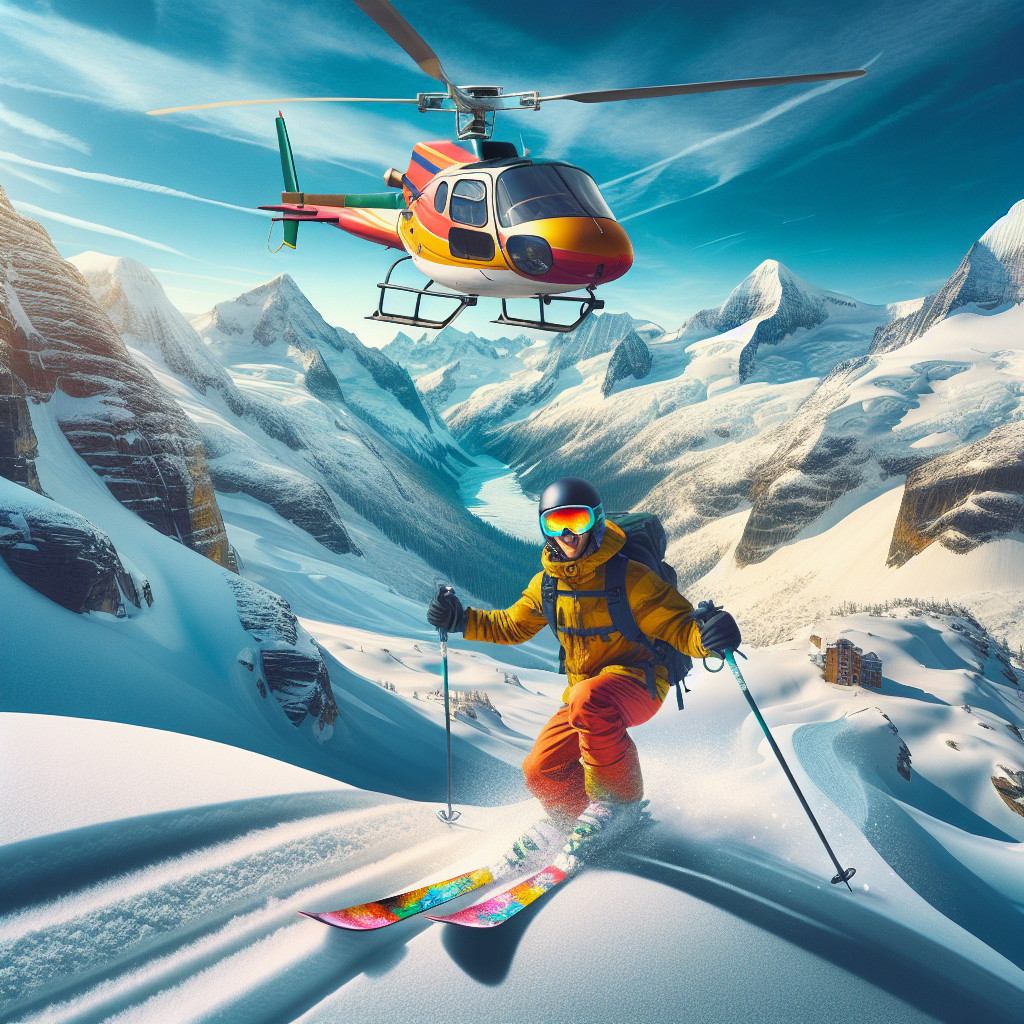 Go heli-skiing in untouched powder