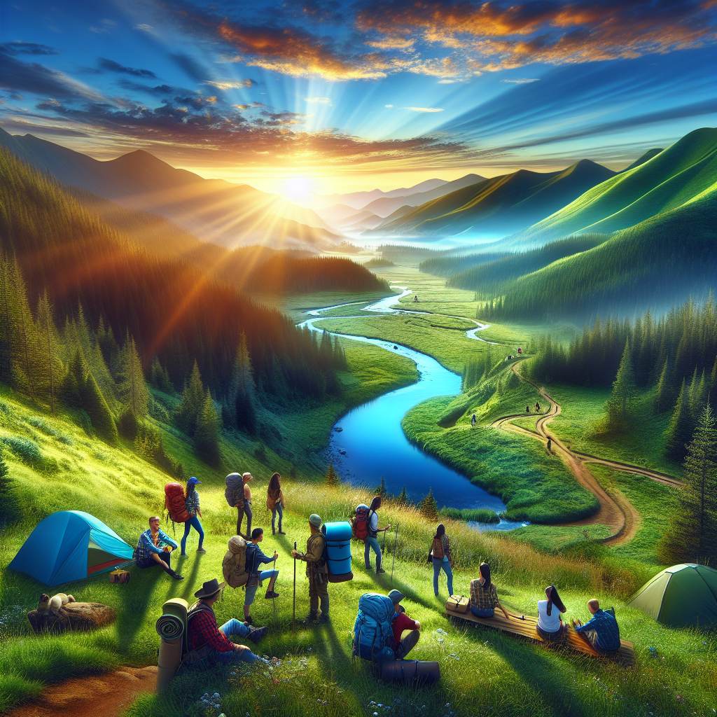 Plan a group camping and hiking expedition