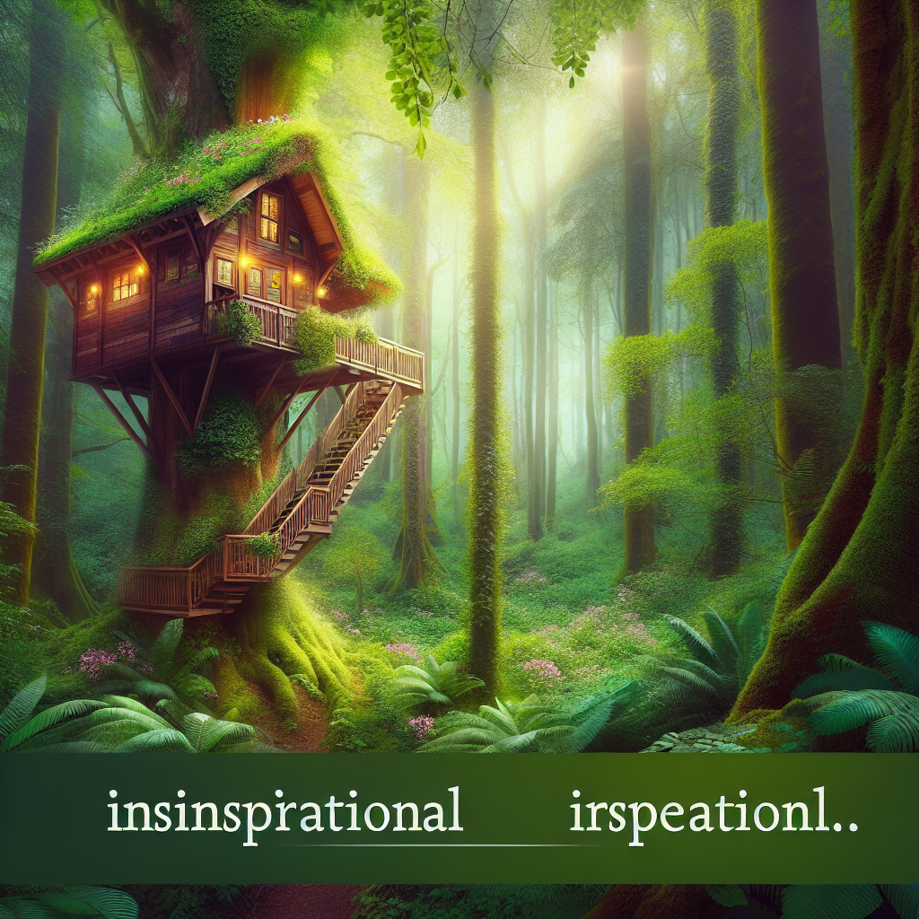 Sleep in a treehouse deep in the woods