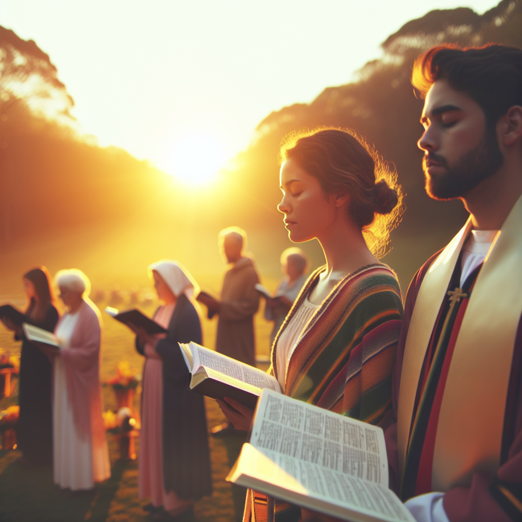 Attend sunrise Easter service outdoors