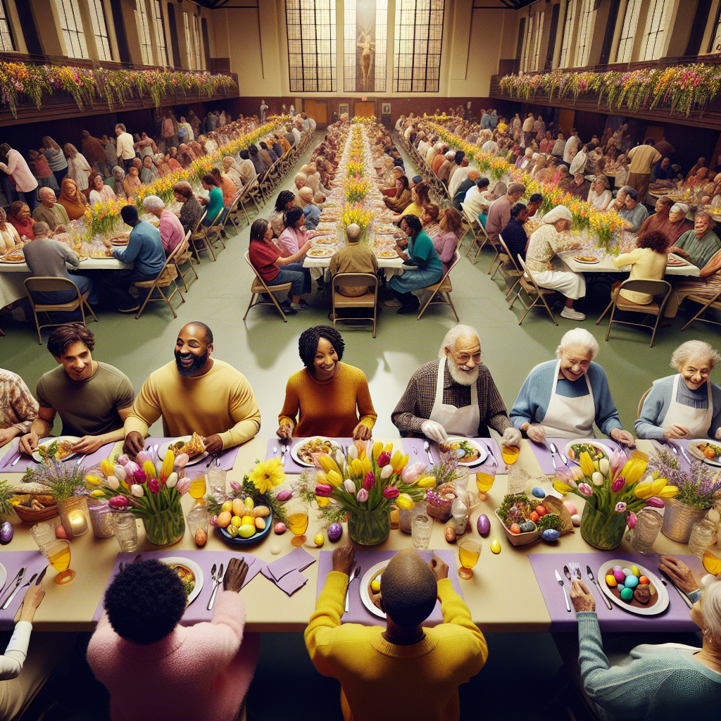 Volunteer to serve Easter dinner to others