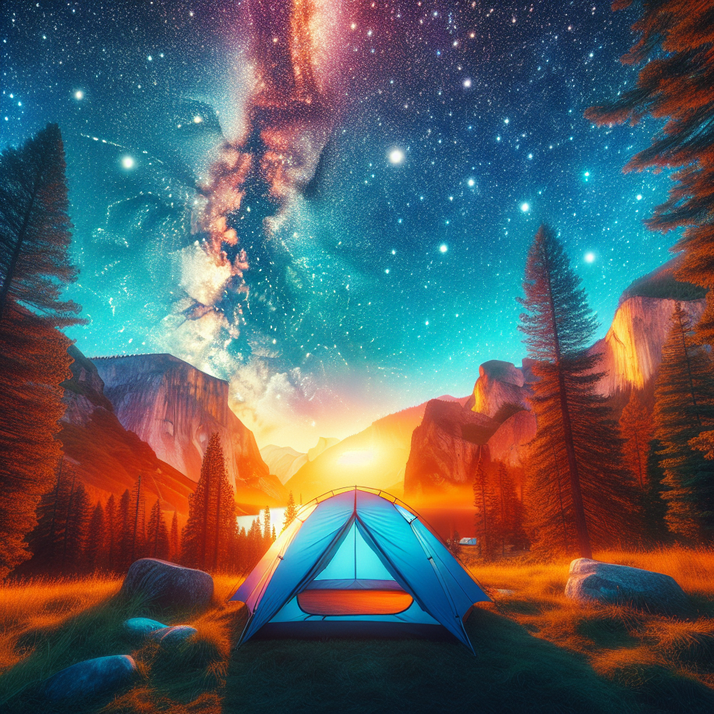 Camp under the stars for a week