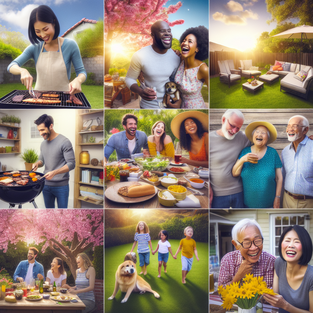 Host weekly backyard gatherings