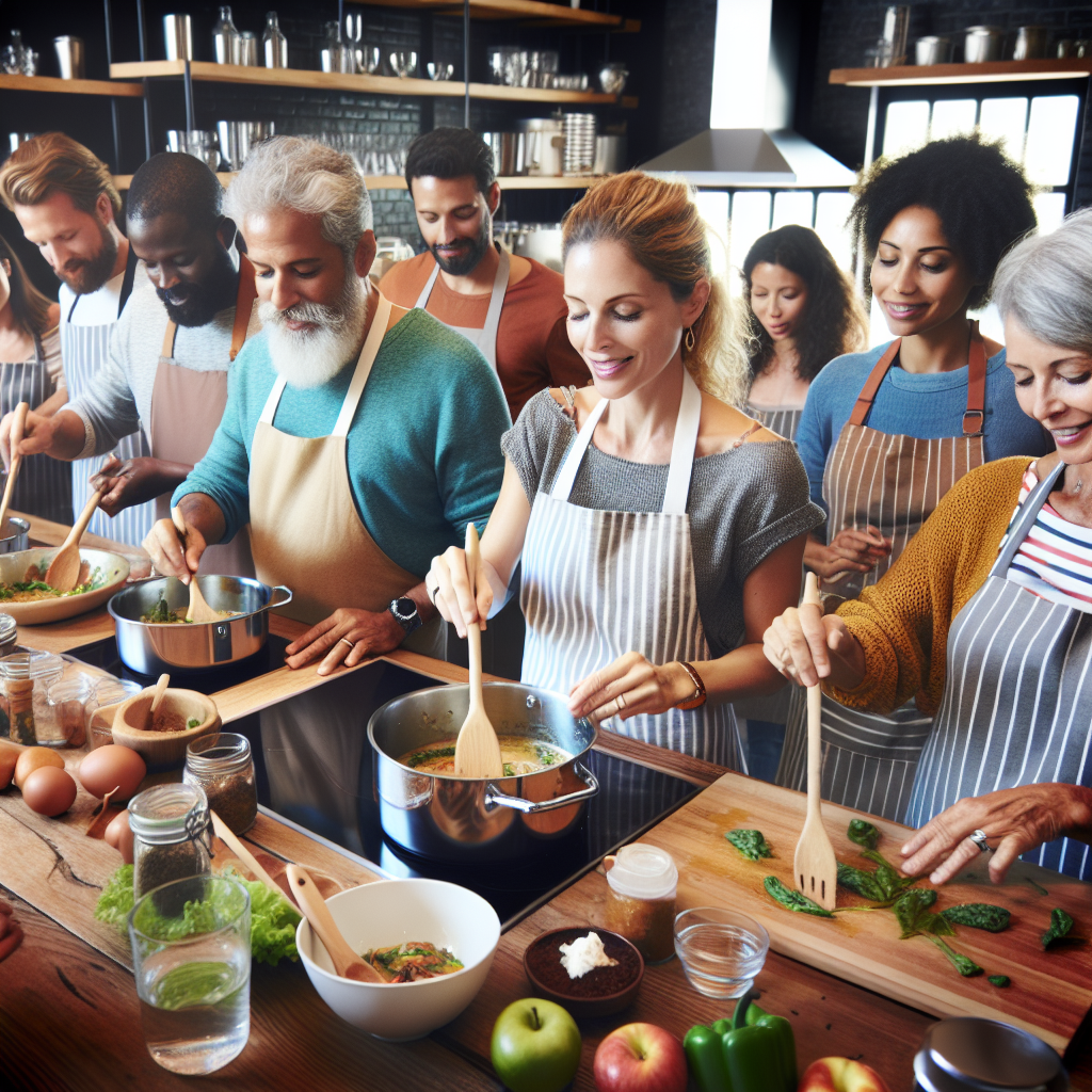 Take a group cooking class together