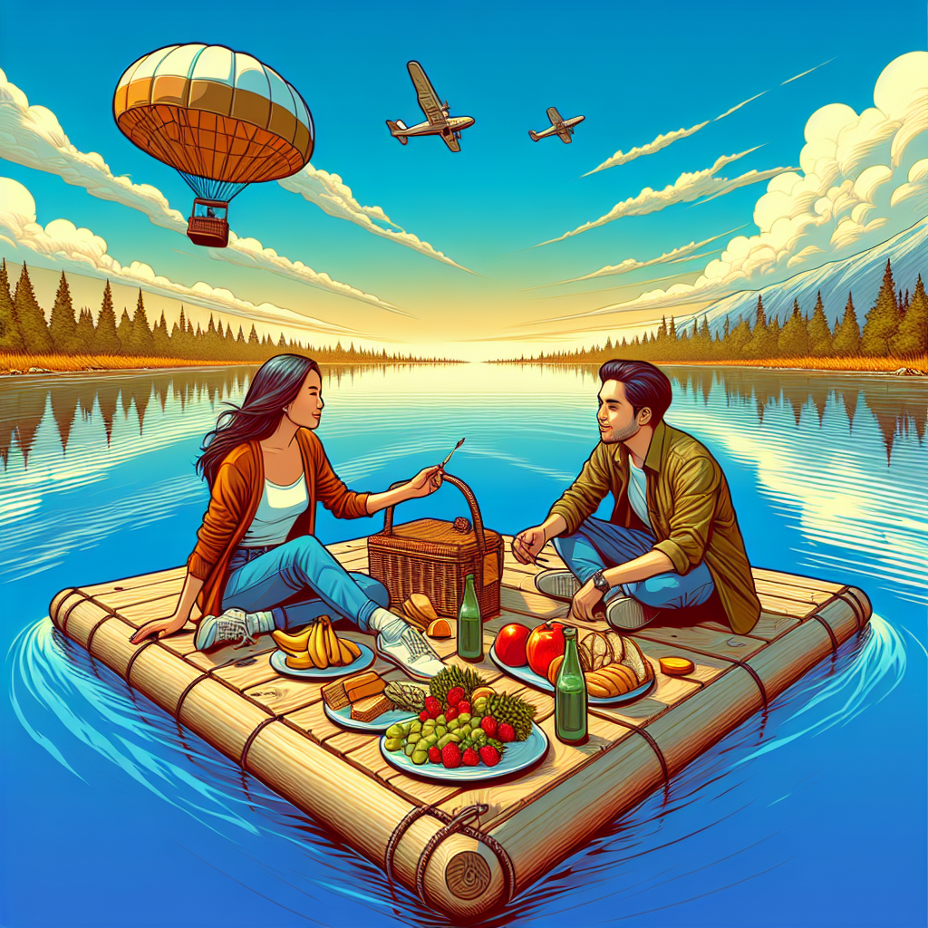Have a floating picnic on the lake