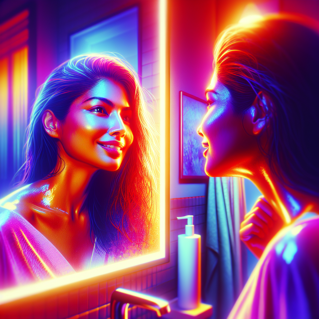 Give yourself a pep talk in the bathroom mirror