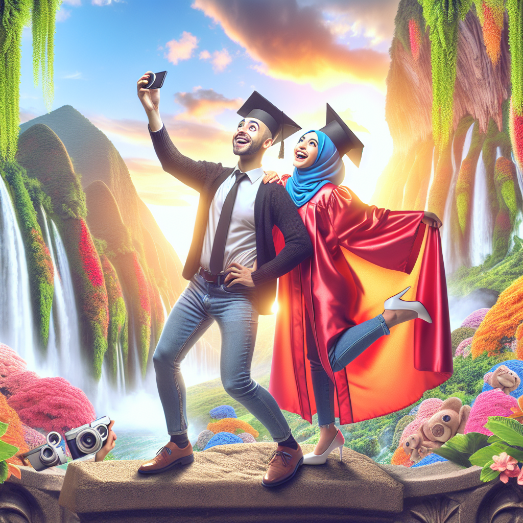 Keep your graduation gown for a silly photoshoot