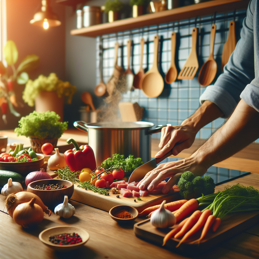 Cook his favorite meal from scratch