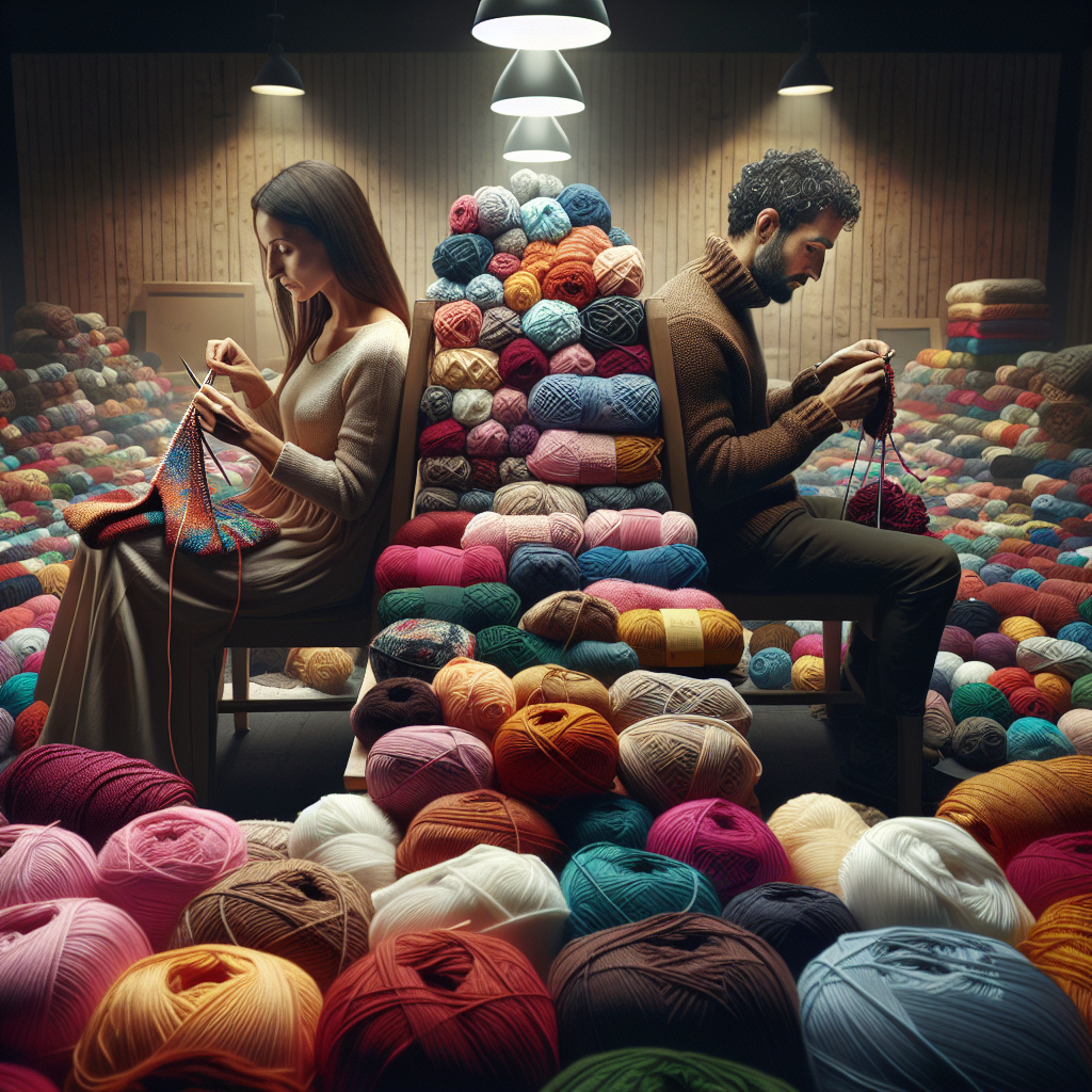 Knit scarves for homeless shelters