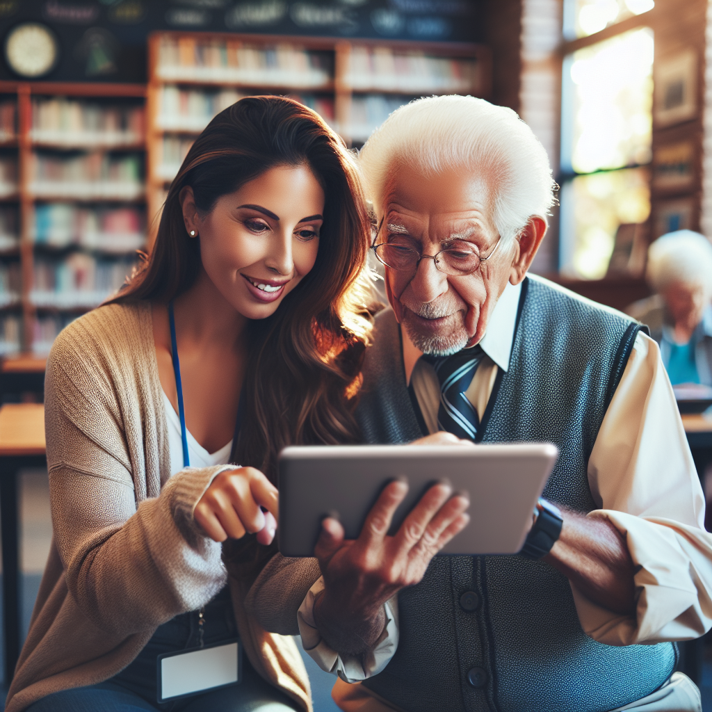 Teach digital literacy skills to seniors