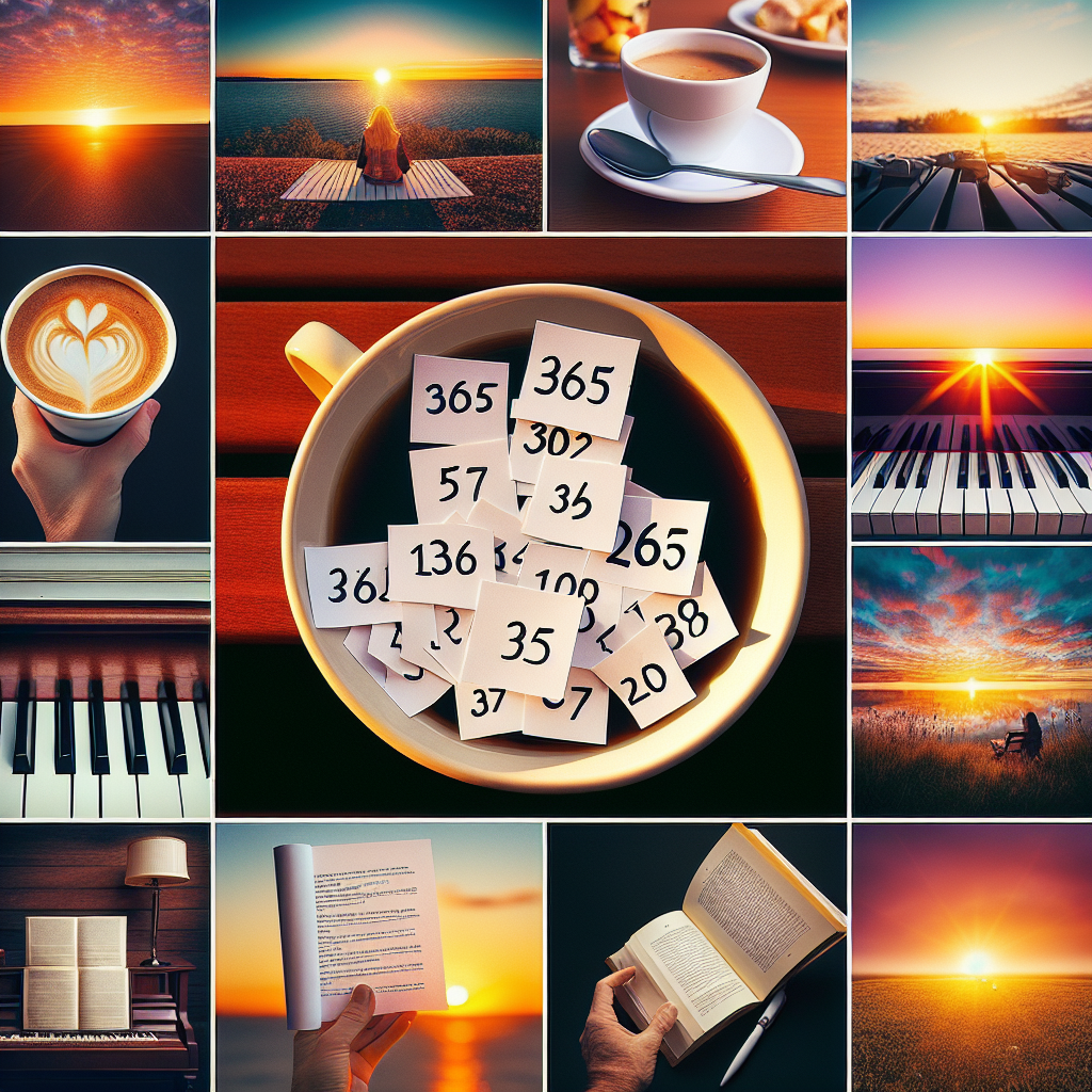 Create 365 daily gratitude notes