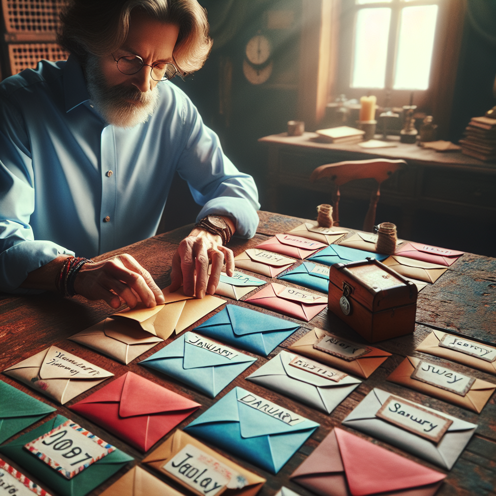 Write letters to yourself to open each month