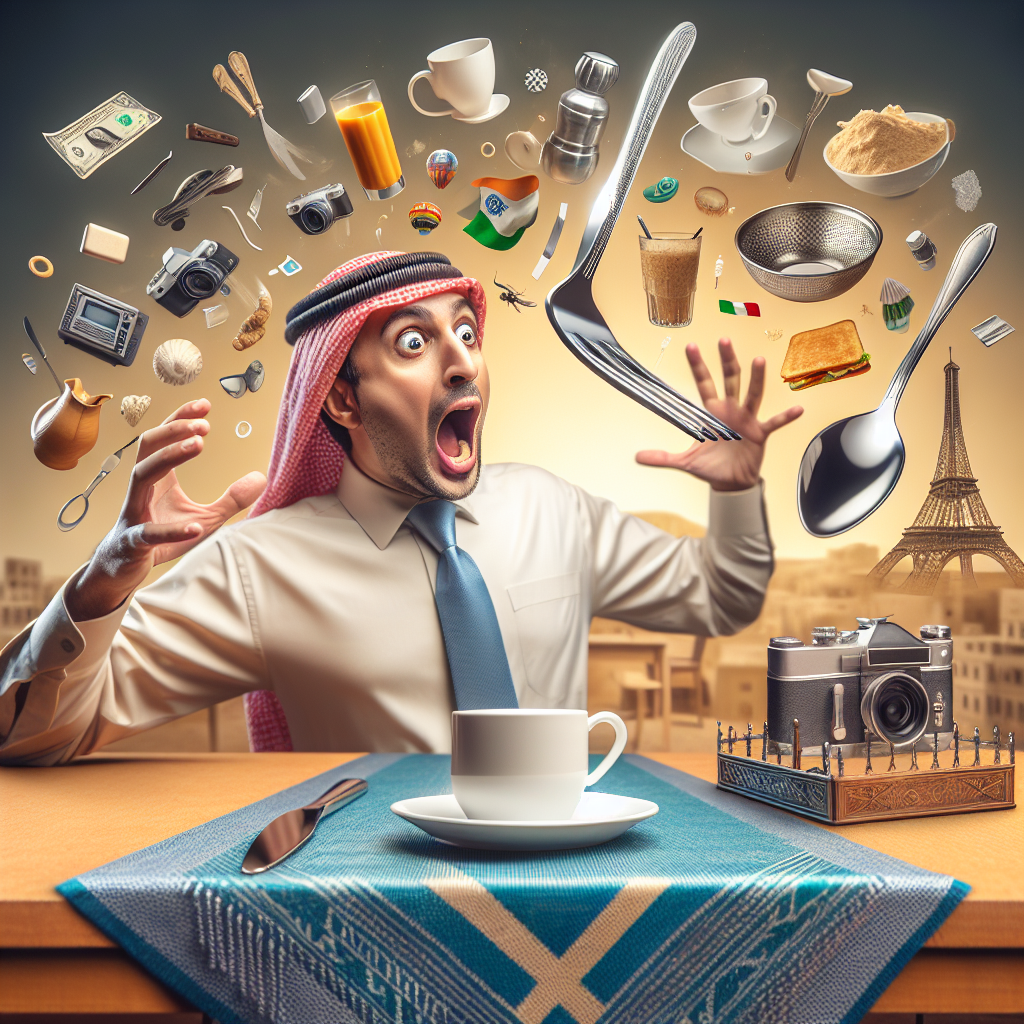 Pretend to be shocked by everyday objects