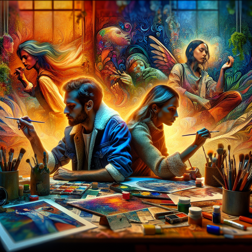 Create art together without speaking