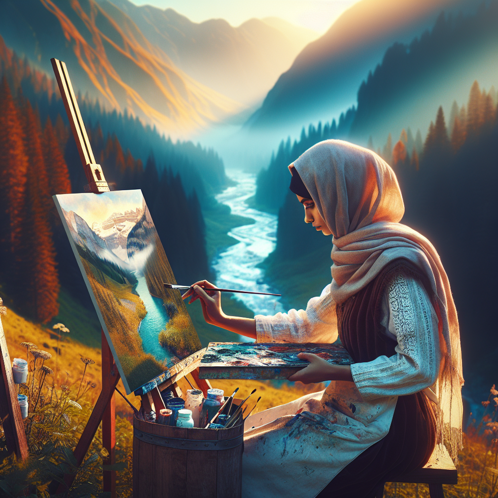 Learn to paint landscapes from nature