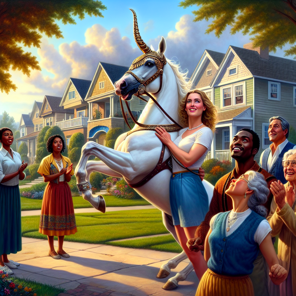 Convince your neighborhood you're training unicorns