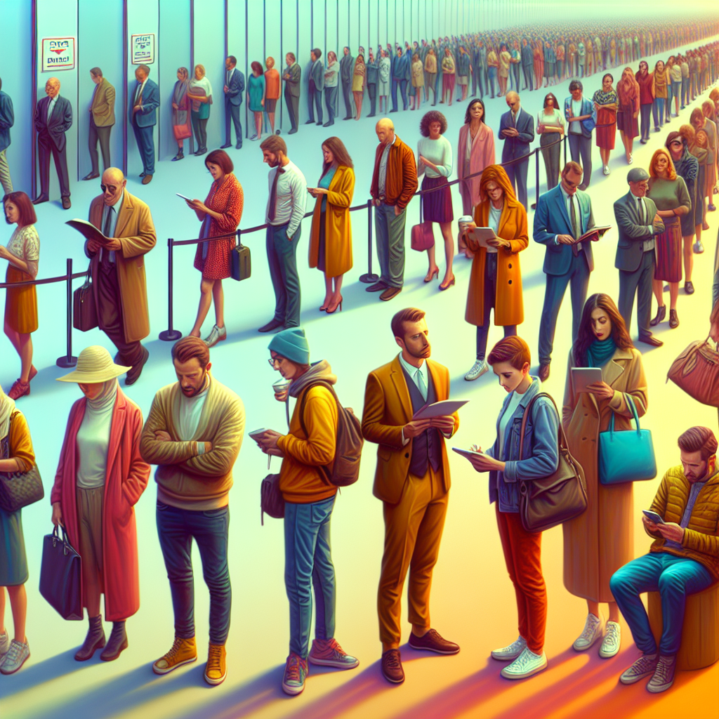 Become a professional line-stander