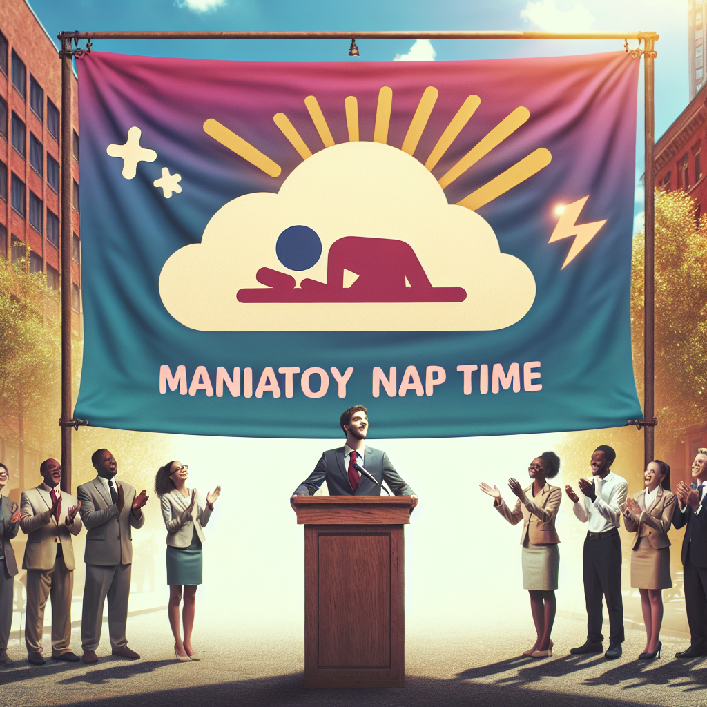 Run for mayor on a platform of mandatory nap time