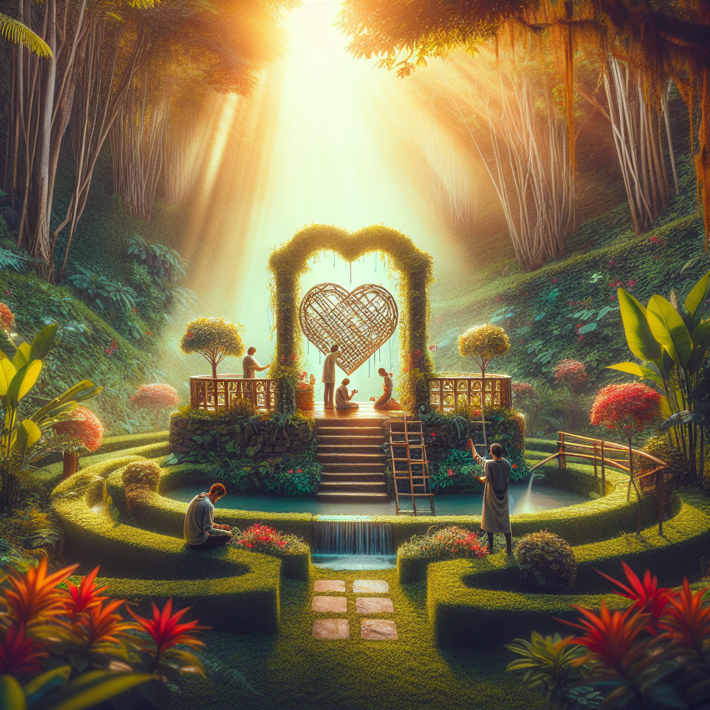 Build a love shrine in your garden
