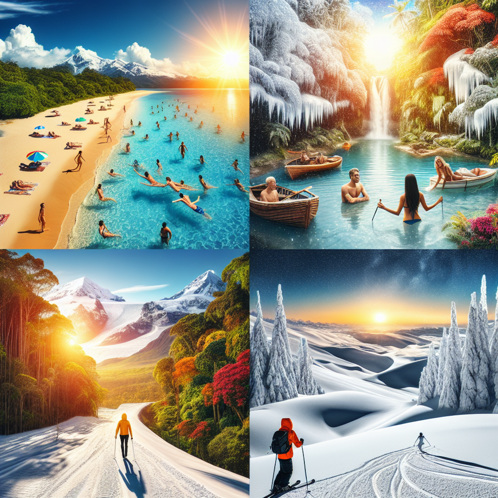 Experience four seasons in different hemispheres