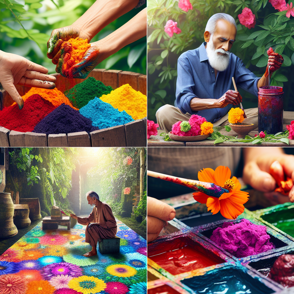 Create natural dyes from plants and make art