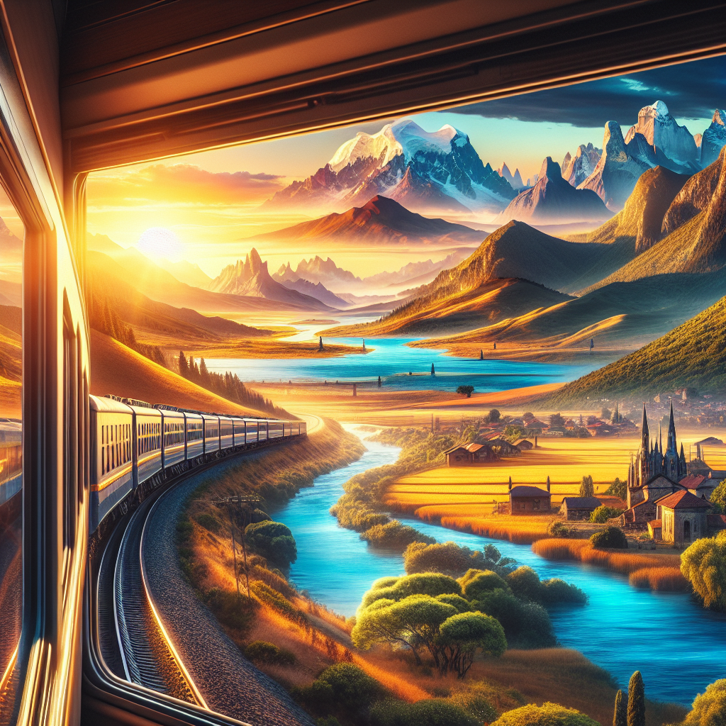 Travel by train across a continent