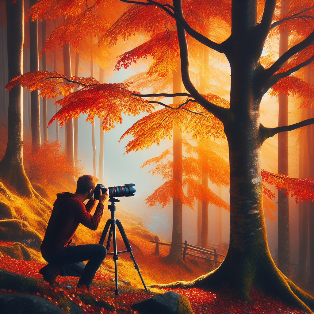 Take photos of peak fall foliage