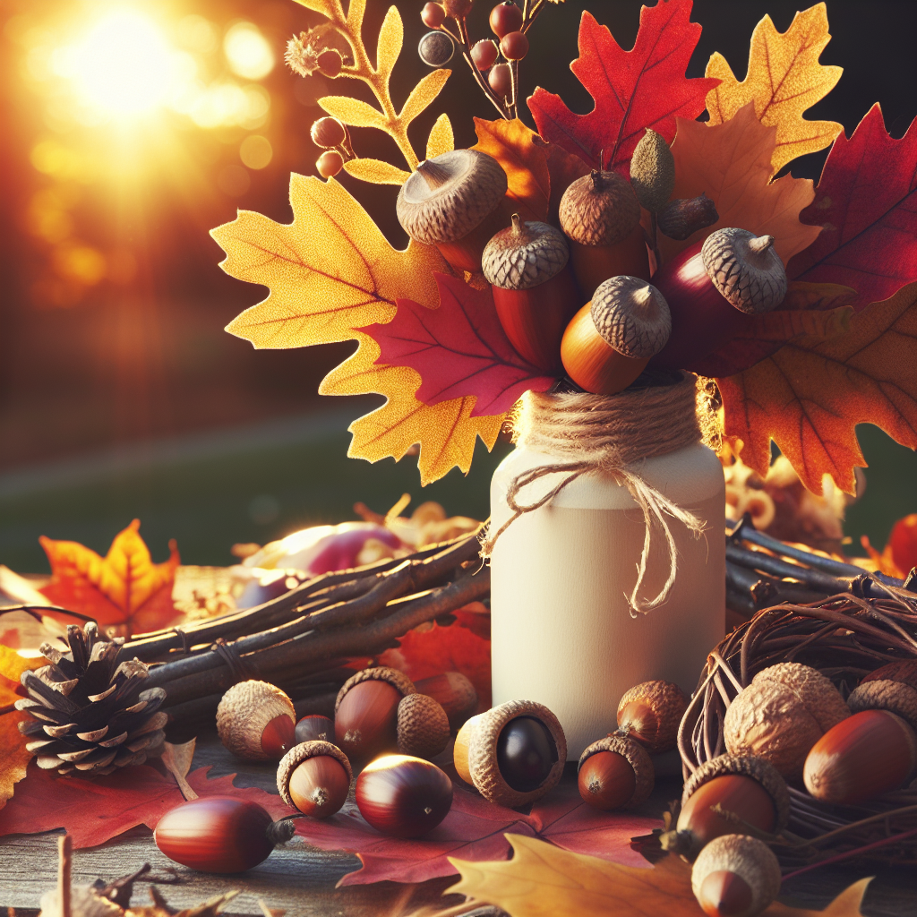 Create fall decorations from nature