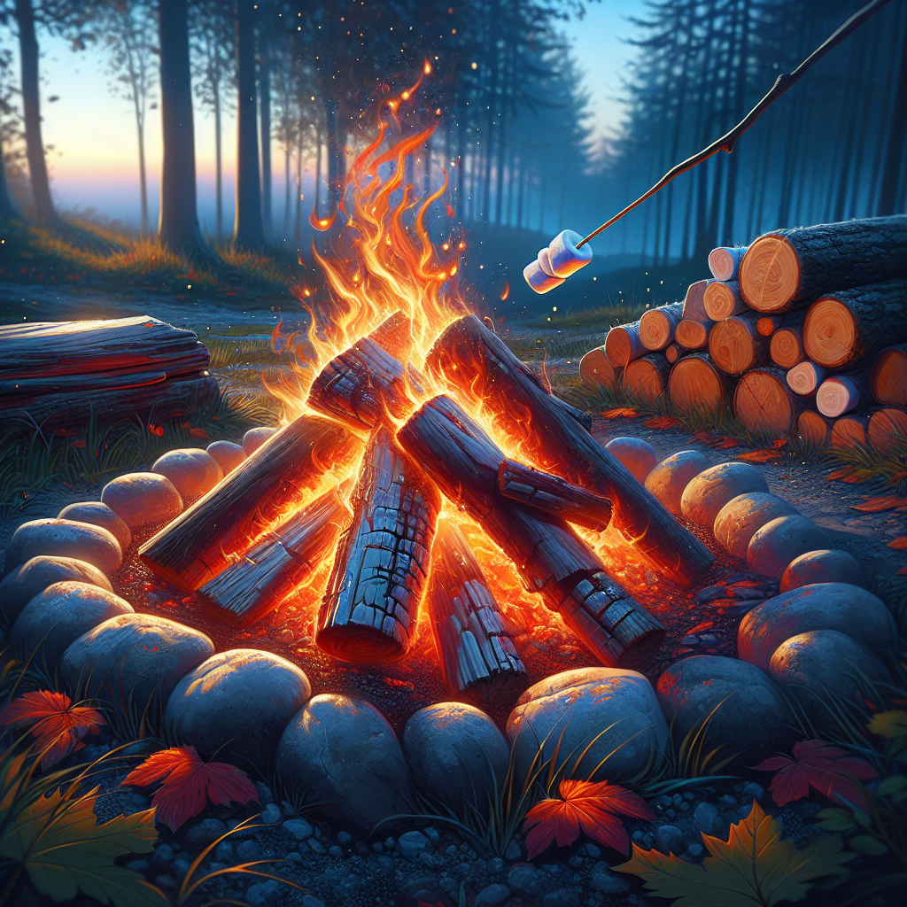 Build a cozy fire and roast marshmallows