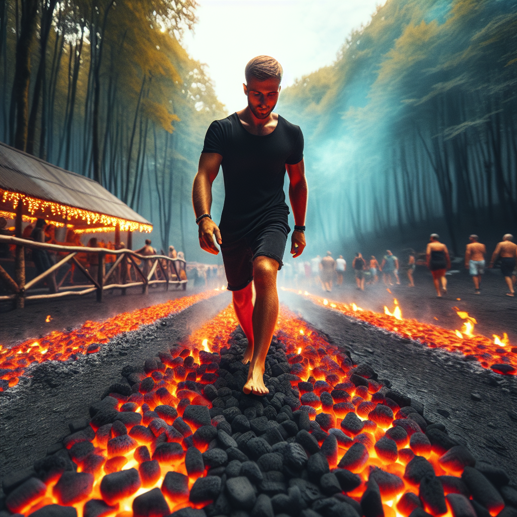 Walk on hot coals