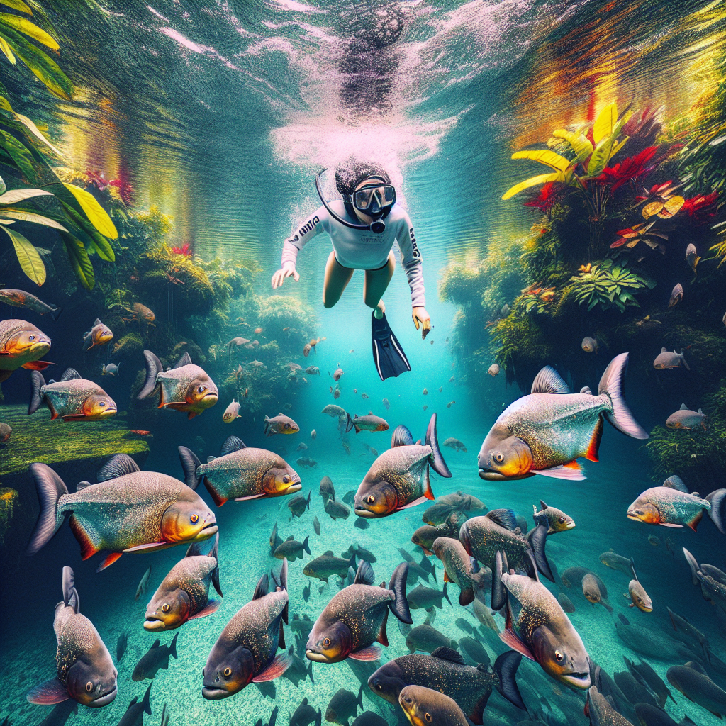 Swim with piranhas