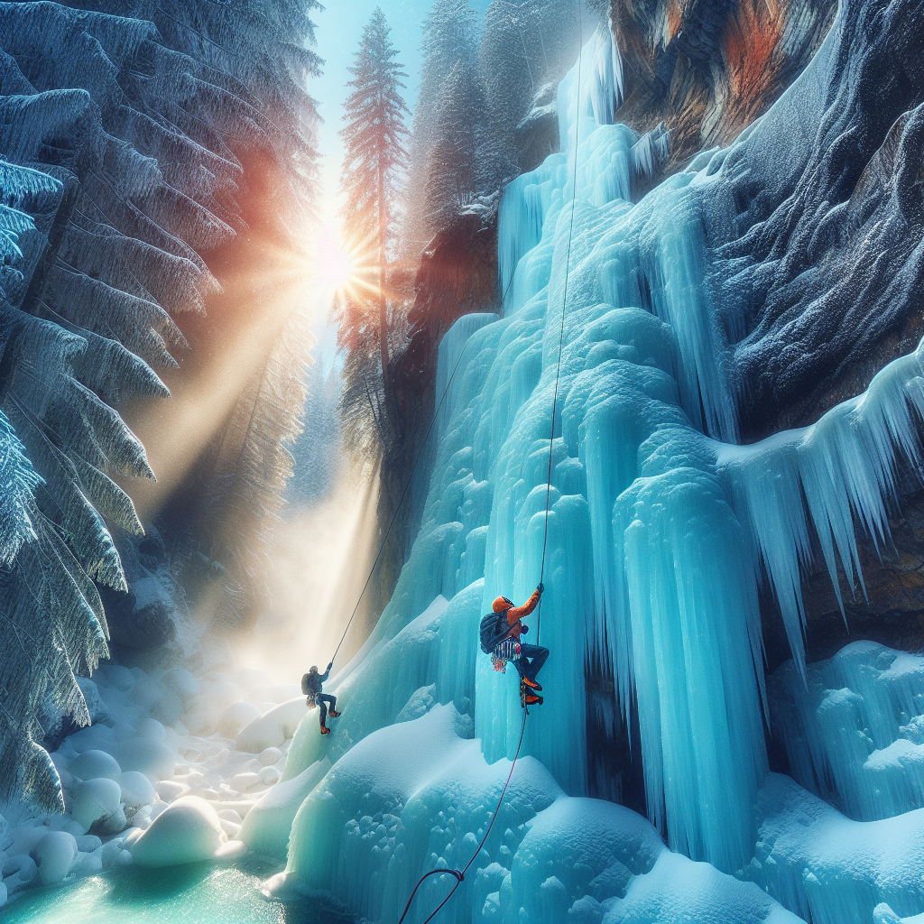 Try ice climbing on a frozen waterfall