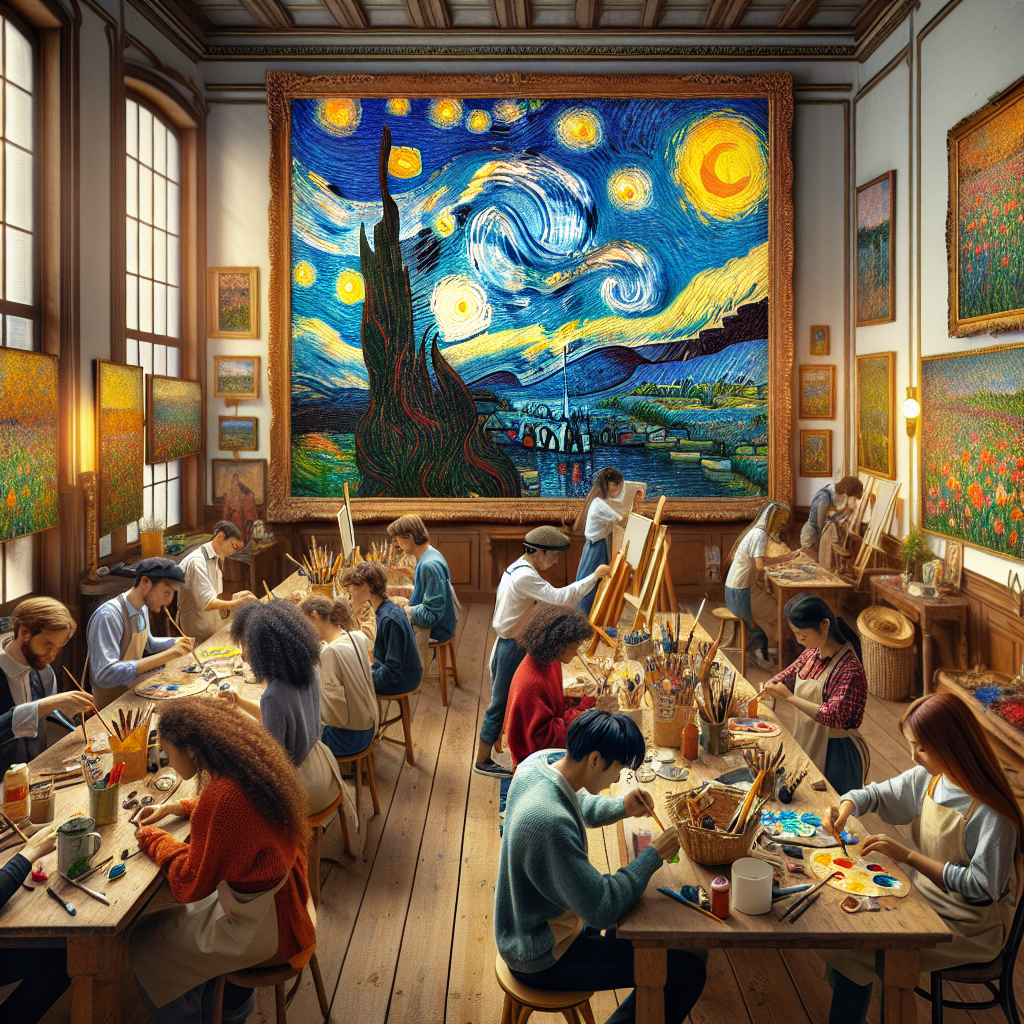 Recreate famous paintings with household items