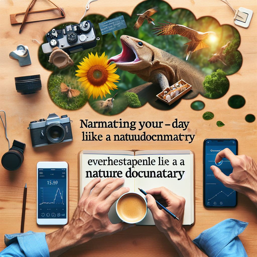 Narrate your day like a nature documentary
