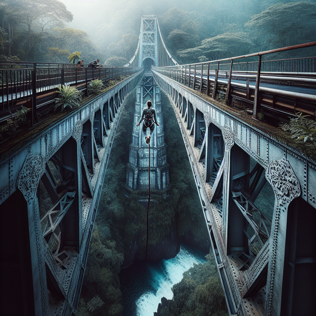 Bungee jump off a famous bridge