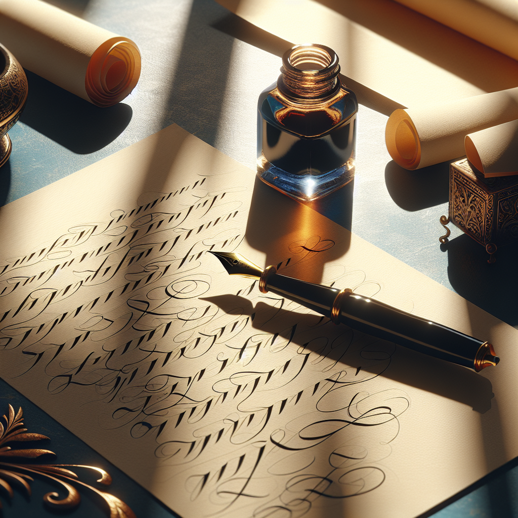 Learn calligraphy and write beautiful letters