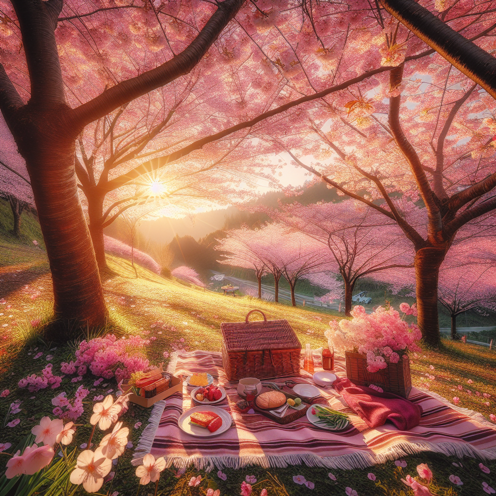 Have a picnic during cherry blossom season
