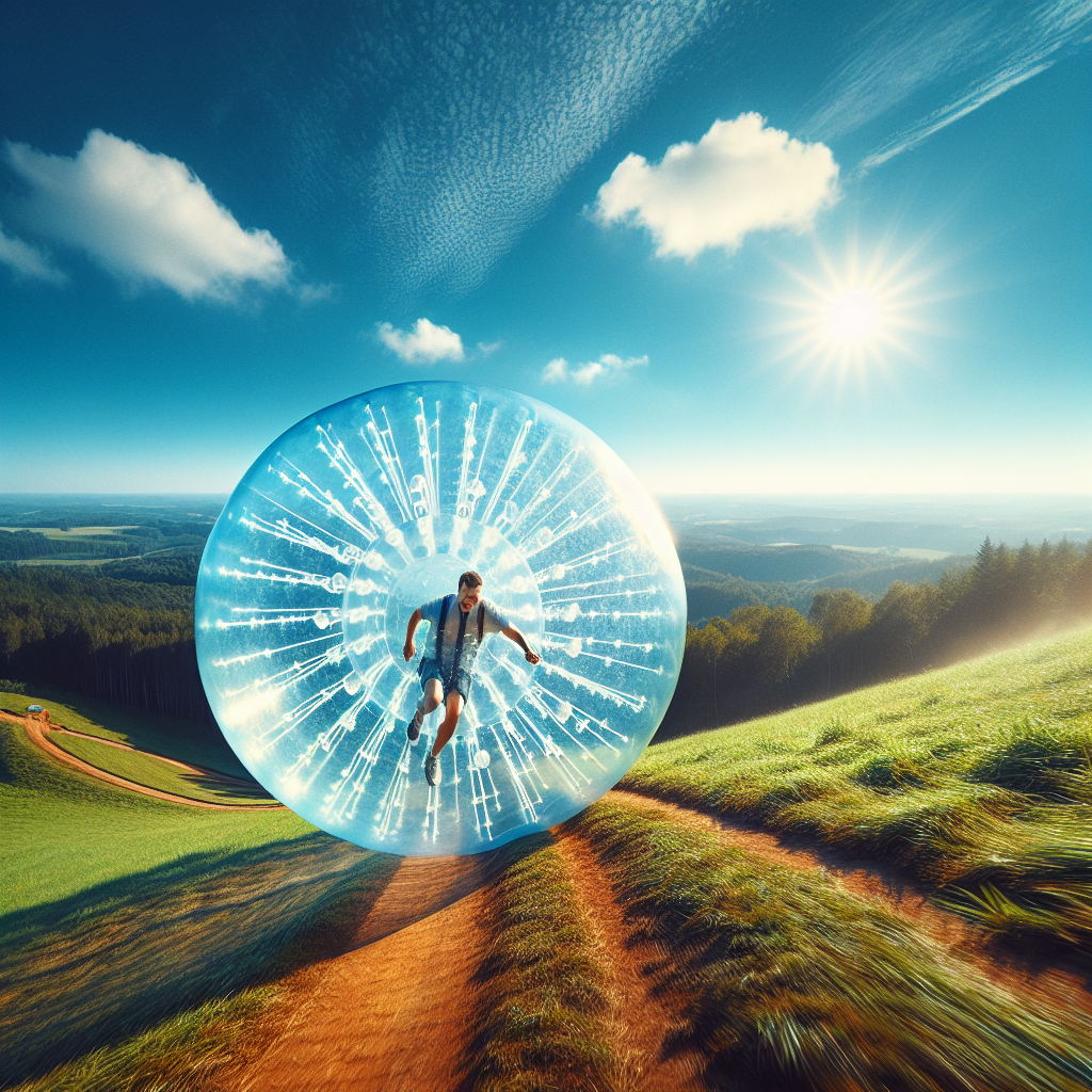Go zorbing down a hill