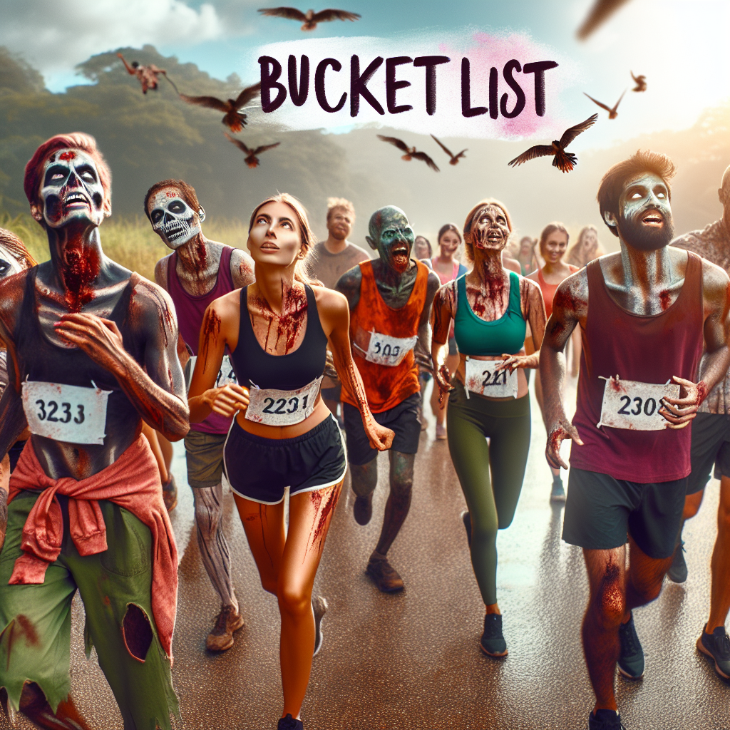 Participate in a zombie run