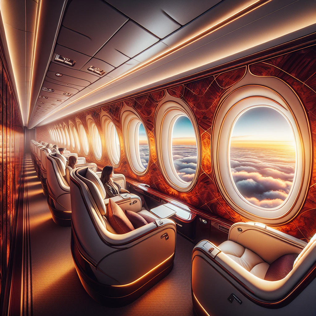 Take a first-class flight around the world
