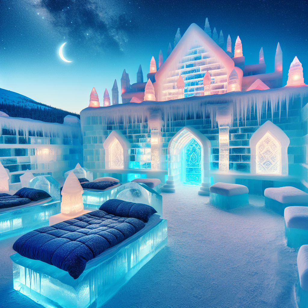 Sleep in an ice hotel