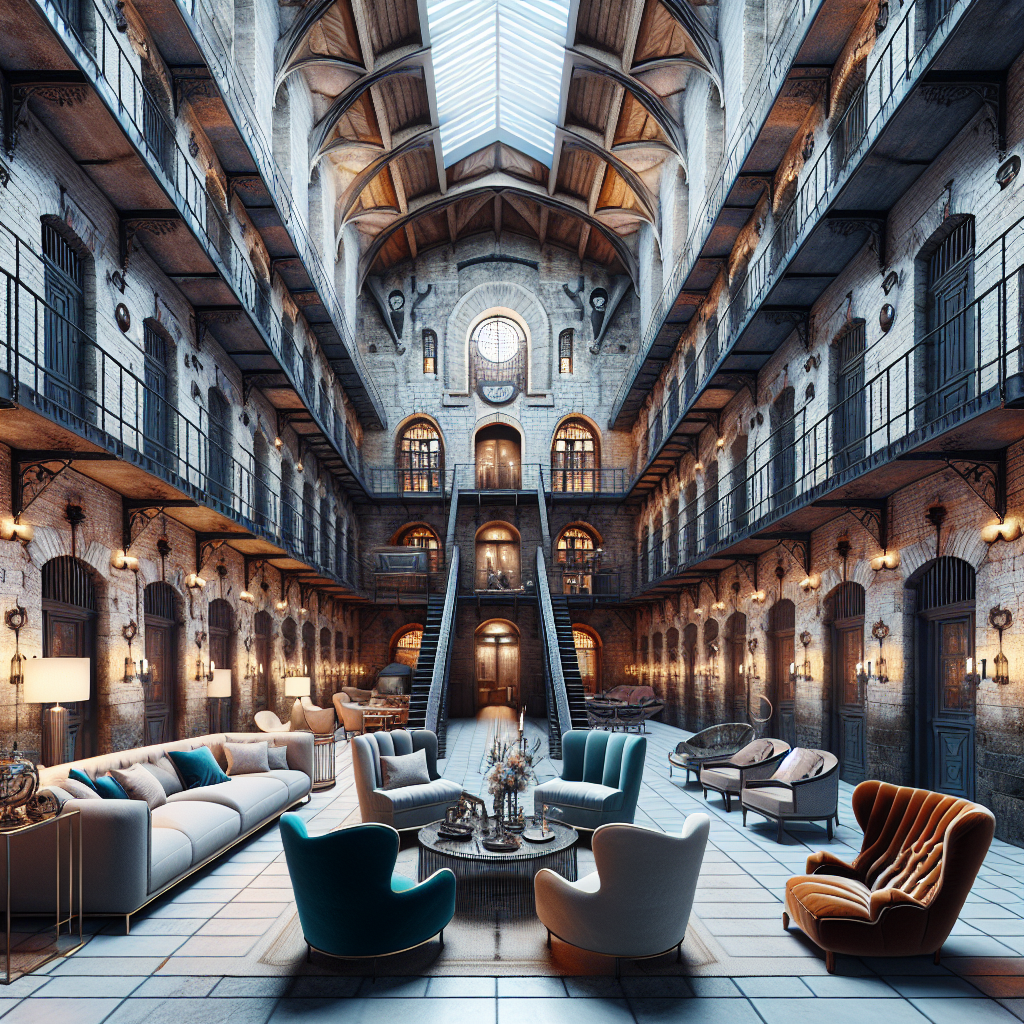 Stay in a converted prison hotel