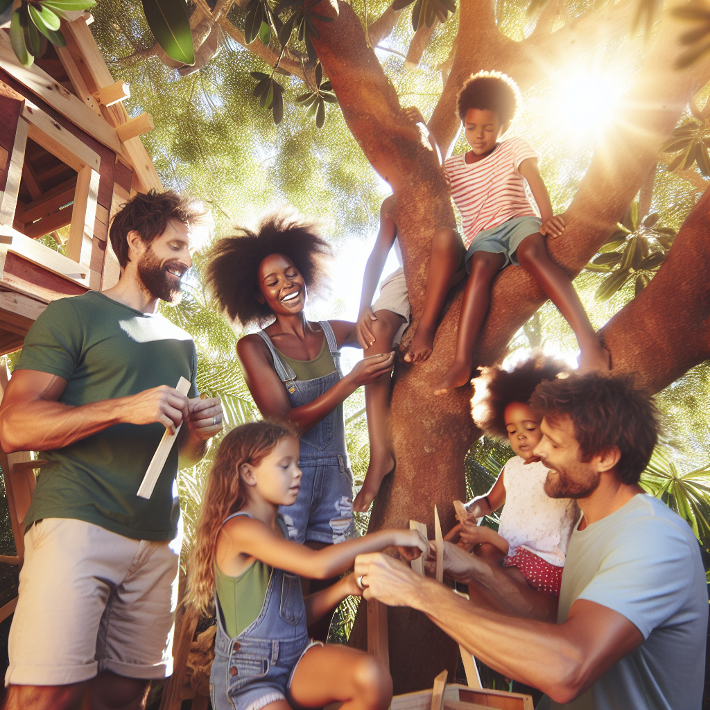 Build a treehouse with your children