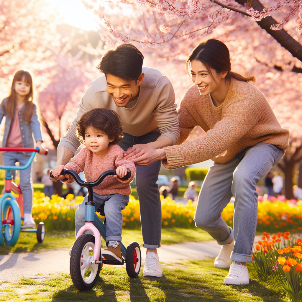 Teach your children to ride bikes