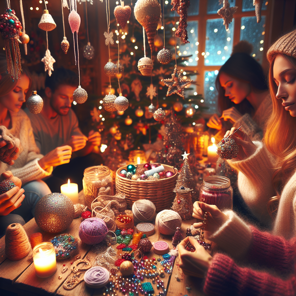 Make homemade Christmas ornaments